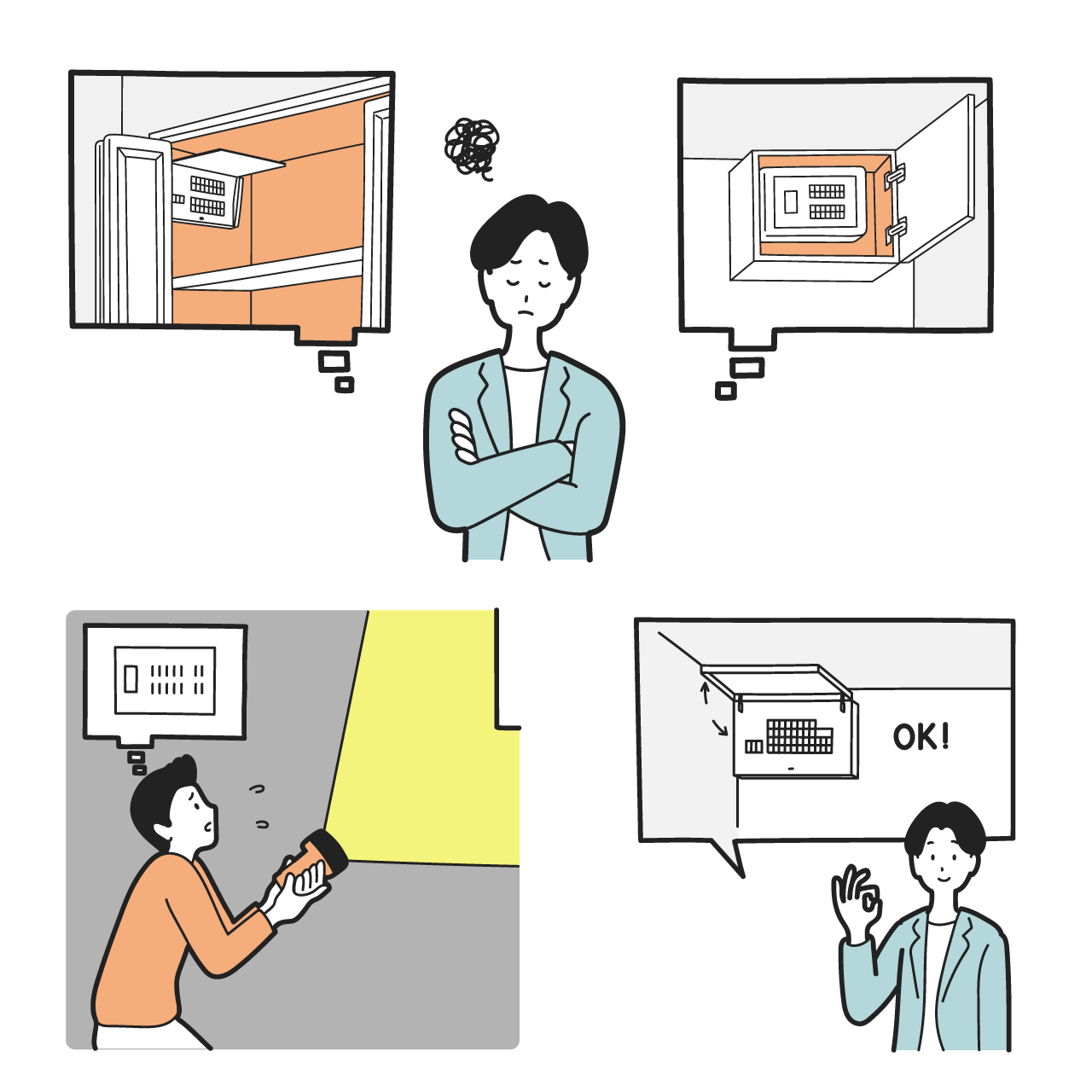 パナソニック株式会社 住宅分電盤「FLEXIID」スペシャルサイト内イラスト